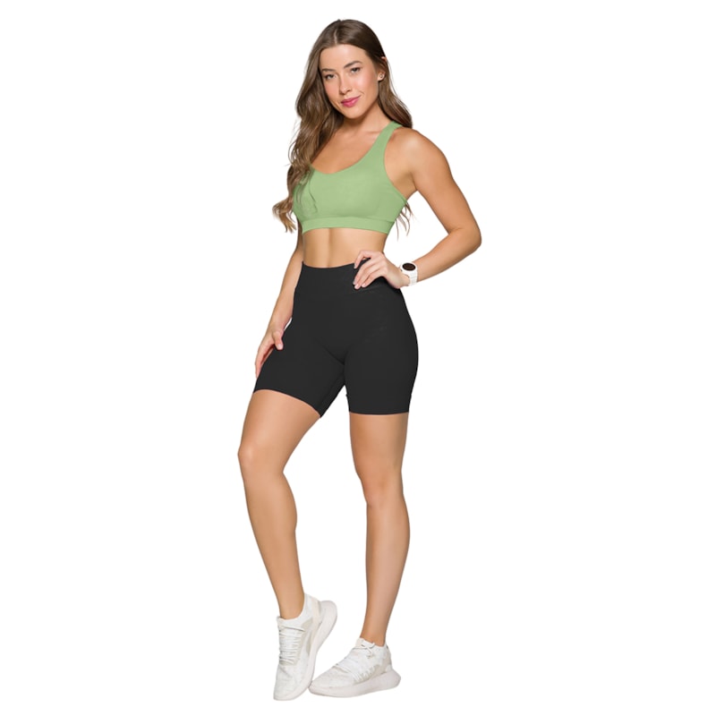 Conjunto Selene Top + Bermuda Básico Feminino