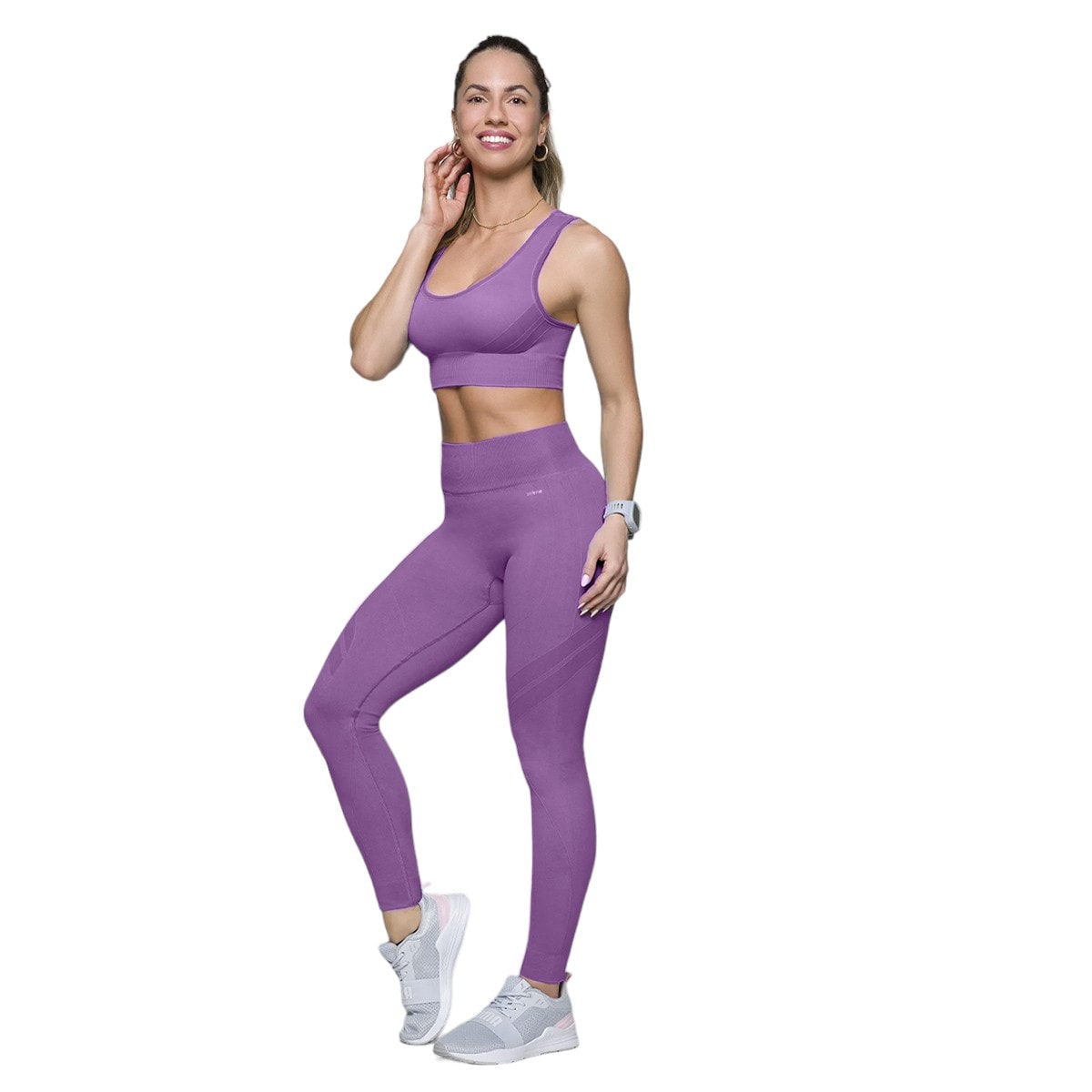 Conjunto Selene Top Legging Sem Costura Feminino EsporteLegal