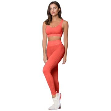 Conjunto Selene Top + Legging Sem Costura Sport Feminino