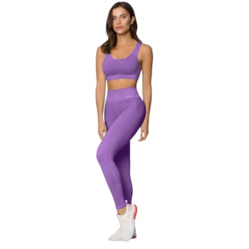 Conjunto Selene Top + Legging Sem Costura Sport Feminino