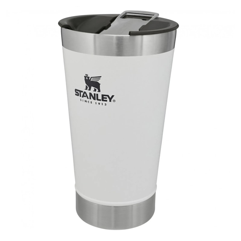 Copo Térmico de Cerveja Stanley Beer Pint Com Tampa 473ml - Branco