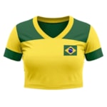 Cropped Braziline Brasil Moheki Feminino