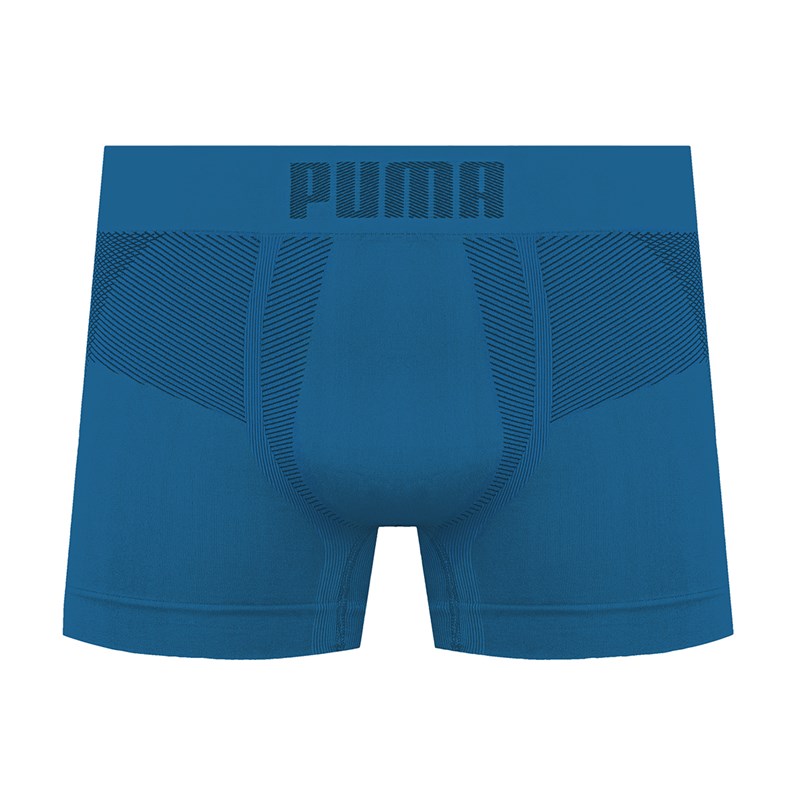 Cueca Boxer Puma Sem Costura Masculina - Azul