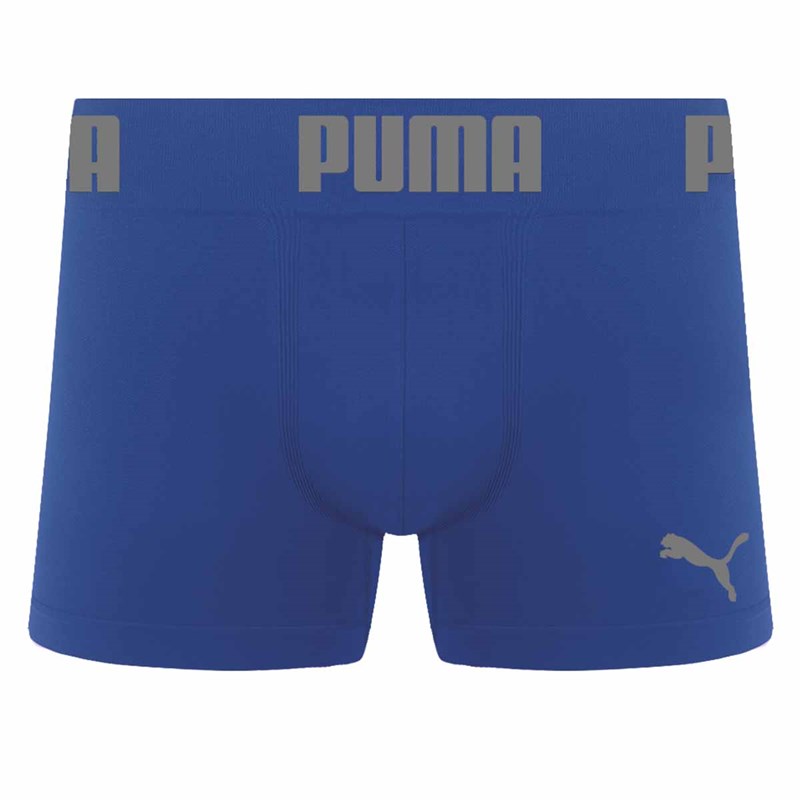 Cueca Boxer Puma Sem Costura Masculina - Azul Royal