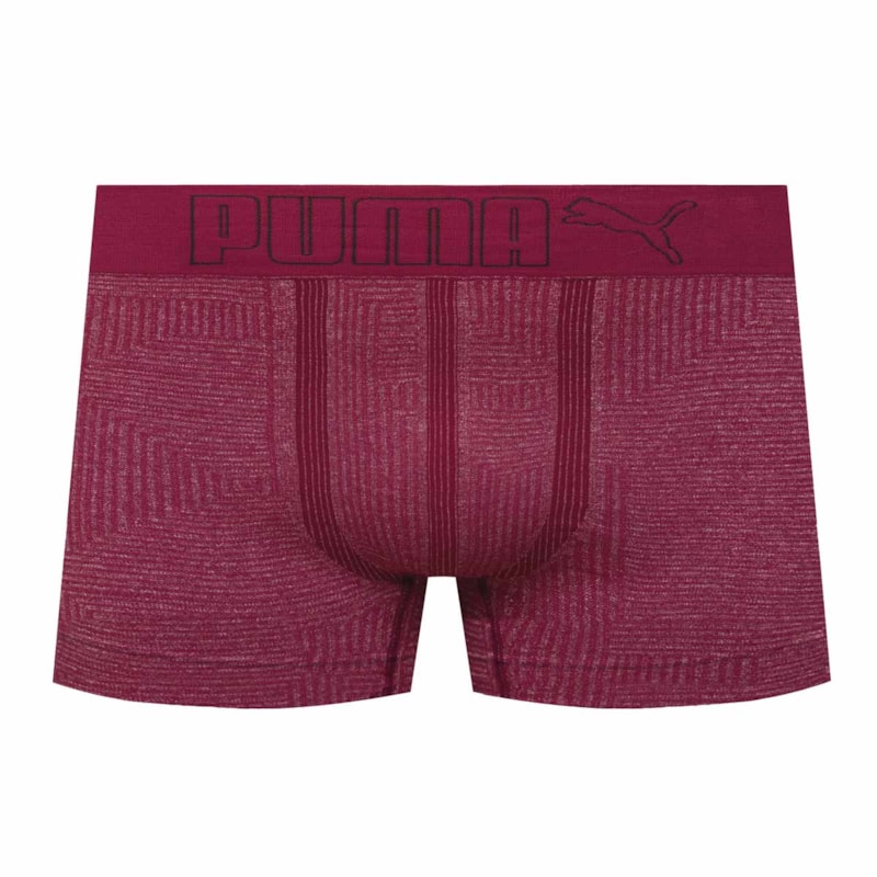 Cueca Boxer Puma Sem Costura Masculina - Bordô Cueca Boxer Puma Sem Costura Masculina - Bordô