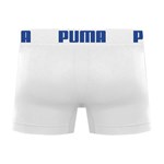 Cueca Boxer Puma Sem Costura Masculina - Branco e Azul