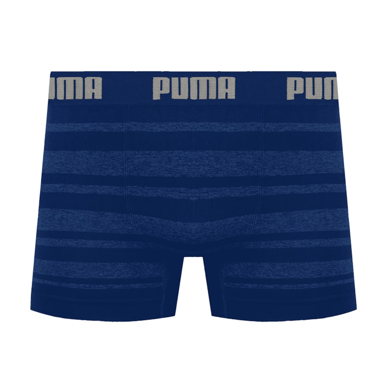 Cueca Boxer Puma Sem Costura Masculina - Marinho Cueca Boxer Puma Sem Costura Masculina - Marinho