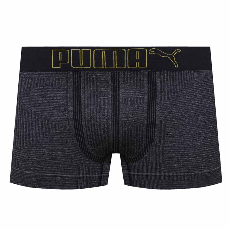 Cueca Boxer Puma Sem Costura Masculina - Preto Cueca Boxer Puma Sem Costura Masculina - Preto