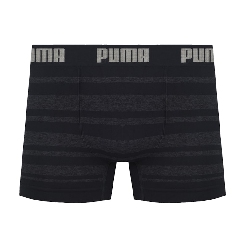 Cueca Boxer Puma Sem Costura Masculina - Preto Cueca Boxer Puma Sem Costura Masculina - Preto
