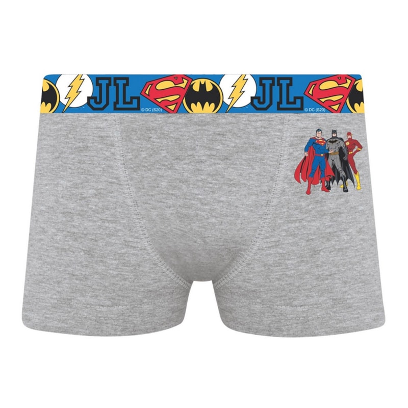 Cueca Boxer Selene Liga da Justiça Infantil