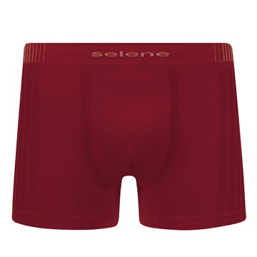 Cueca Boxer Selene Sem Costura Masculina - Vermelho