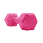 Halter Acte Sports Sextavado Emborrachado 5Kg - Rosa