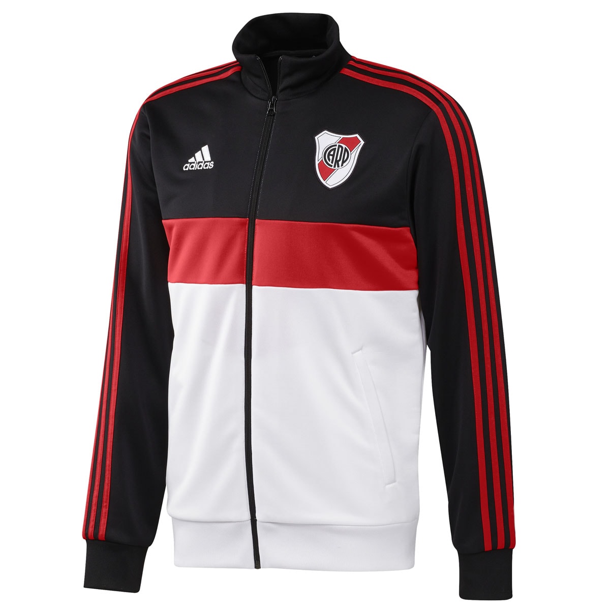casaco adidas vermelho e preto