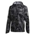 Jaqueta Adidas Own The Run Camo Masculina - Preto e Cinza