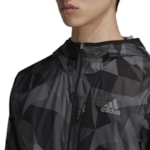 Jaqueta Adidas Own The Run Camo Masculina - Preto e Cinza