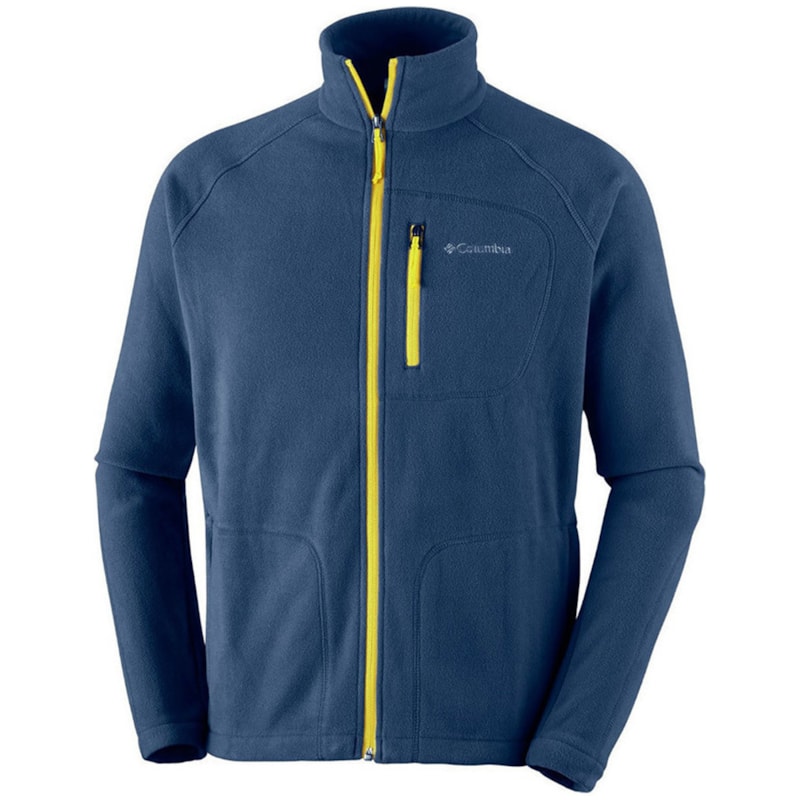 Jaqueta Fleece Columbia Fast Trek II Masculina - Marinho Jaqueta Fleece Columbia Fast Trek II Masculina - Marinho