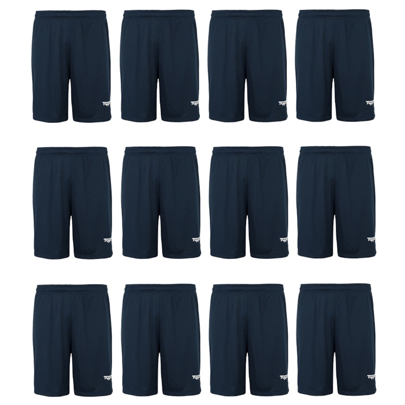 Kit 12 Calções Topper Fut Classic Masculino