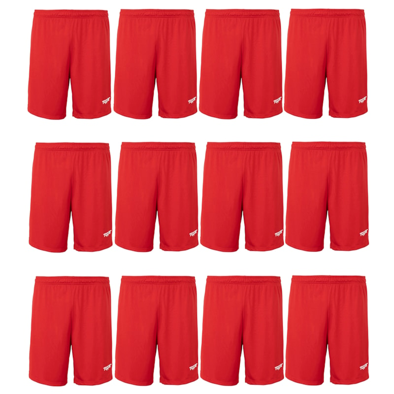 Kit 12 Calções Topper Fut Classic Masculino