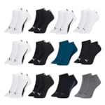 Kit 12 Pares De Meias Puma Sapatilha Esportiva Masculina