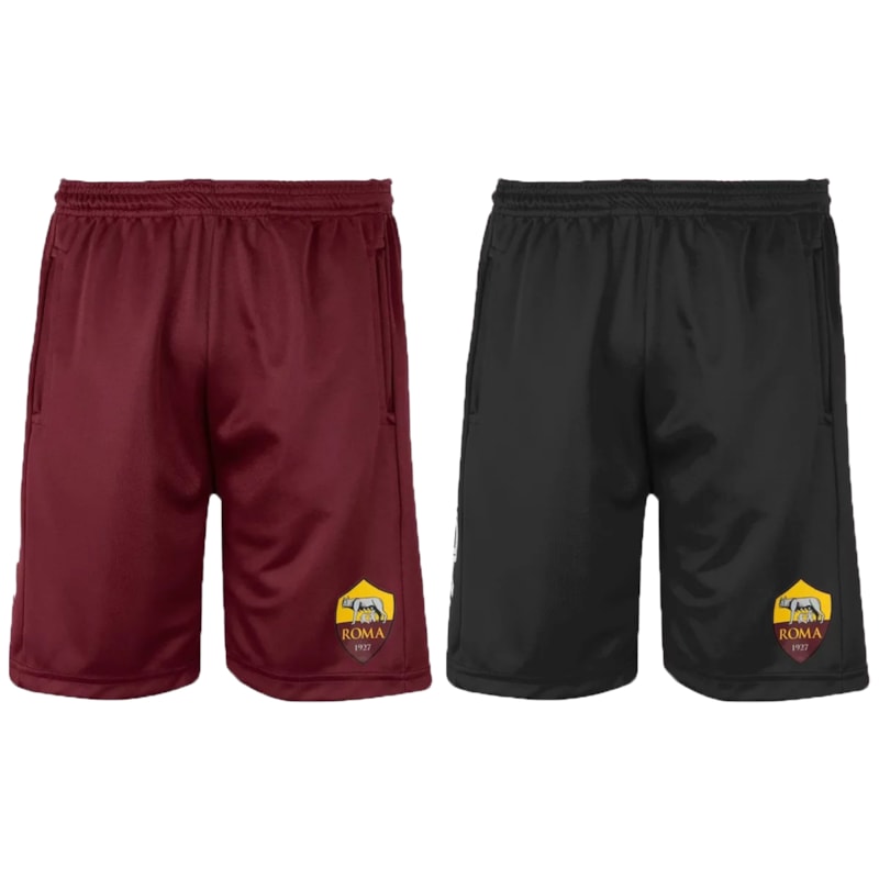 Kit 2 Bermudas AS Roma Masculina