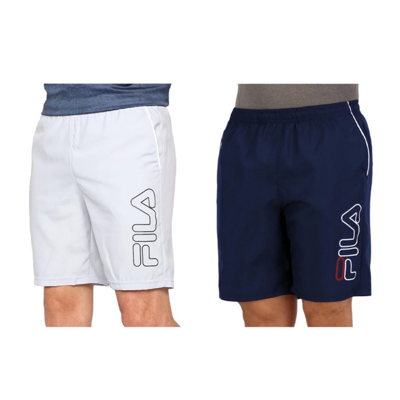 Kit 2 Bermudas Fila Train Masculina