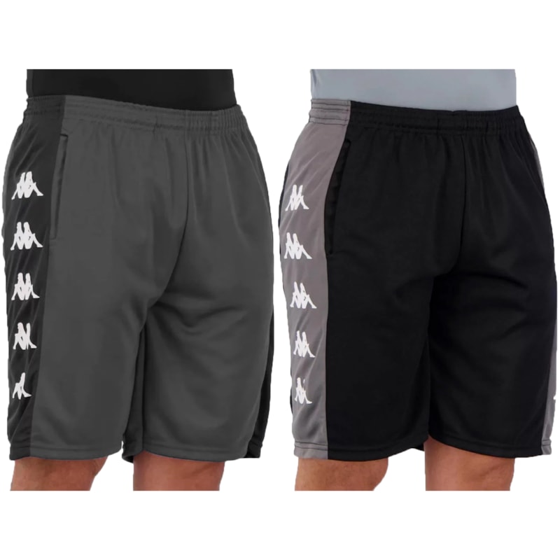 Kit 2 Bermudas Kappa Ximenes Masculina