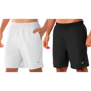 Kit 2 Bermudas Mizuno Bas Rip Stop 3 Masculina