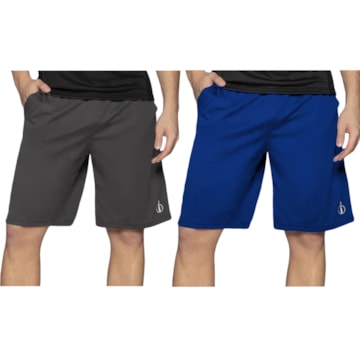 Kit 2 Bermudas Selene Dry Sport Masculina