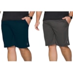 Kit 2 Bermudas Selene Dry Sport Plus Size Masculina