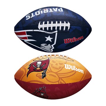Kit 2 Bolas de Futebol Americano Wilson NFL Team Logo Jr