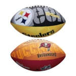 Kit 2 Bolas de Futebol Americano Wilson NFL Team Logo Jr