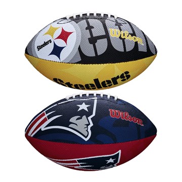 Kit 2 Bolas de Futebol Americano Wilson NFL Team Logo Jr