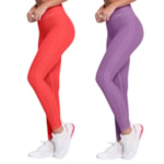 Kit 2 Calças Legging Selene Sem Costura Sport Feminina