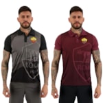 Kit 2 Camisas Polo AS Roma Pattern Masculina