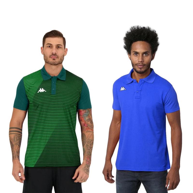 Kit 2 Camisas Polo Kappa Masculina