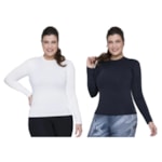 Kit 2 Camisas Térmicas Selene Proteção UV Plus Size Feminina