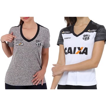 Kit 2 Camisas Topper Ceará 2018 Feminina