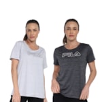 Kit 2 Camisetas Fila Basic Train Feminina