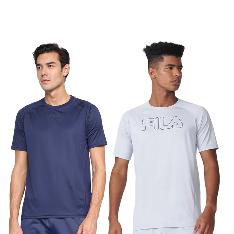 Kit 2 Camisetas Fila Trace Masculina