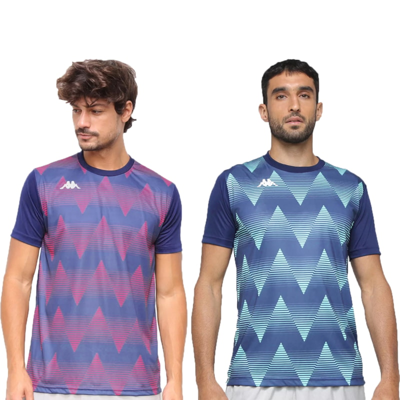 Kit 2 Camisetas Kappa Heaton Masculino