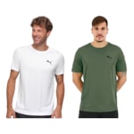 Kit 2 Camisetas Puma Active Small Logo Masculina