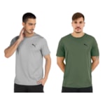 Kit 2 Camisetas Puma Active Small Logo Masculina