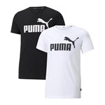 Kit 2 Camisetas Puma Essentials Logo Infantil