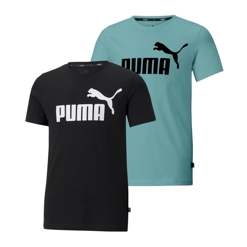 Kit 2 Camisetas Puma Essentials Logo Infantil