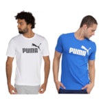 Kit 2 Camisetas Puma Essentials Logo Masculina