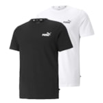 Kit 2 Camisetas Puma Essentials Logo Masculina