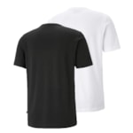 Kit 2 Camisetas Puma Essentials Logo Masculina