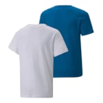 Kit 2 Camisetas Puma Essentials Power Infantil