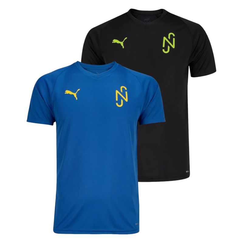 Kit 2 Camisetas Puma Neymar Jr Teamliga Infantil