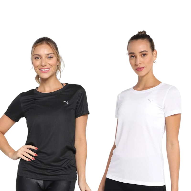 Kit 2 Camisetas Puma Performance 22 Feminina